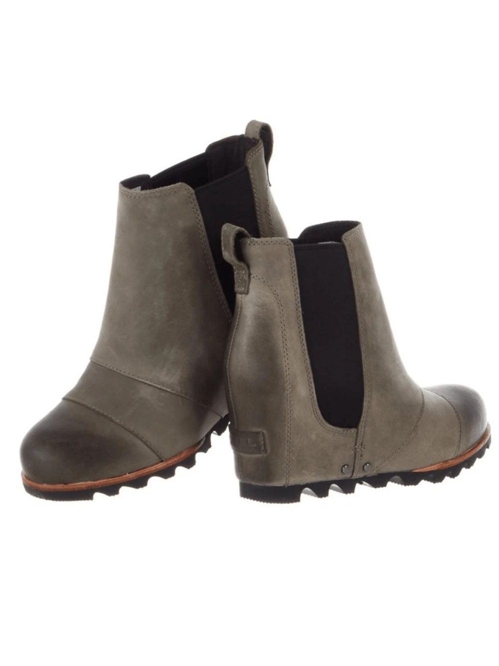 Sorel LEA Wedge Waterproof Black/Grey Women's